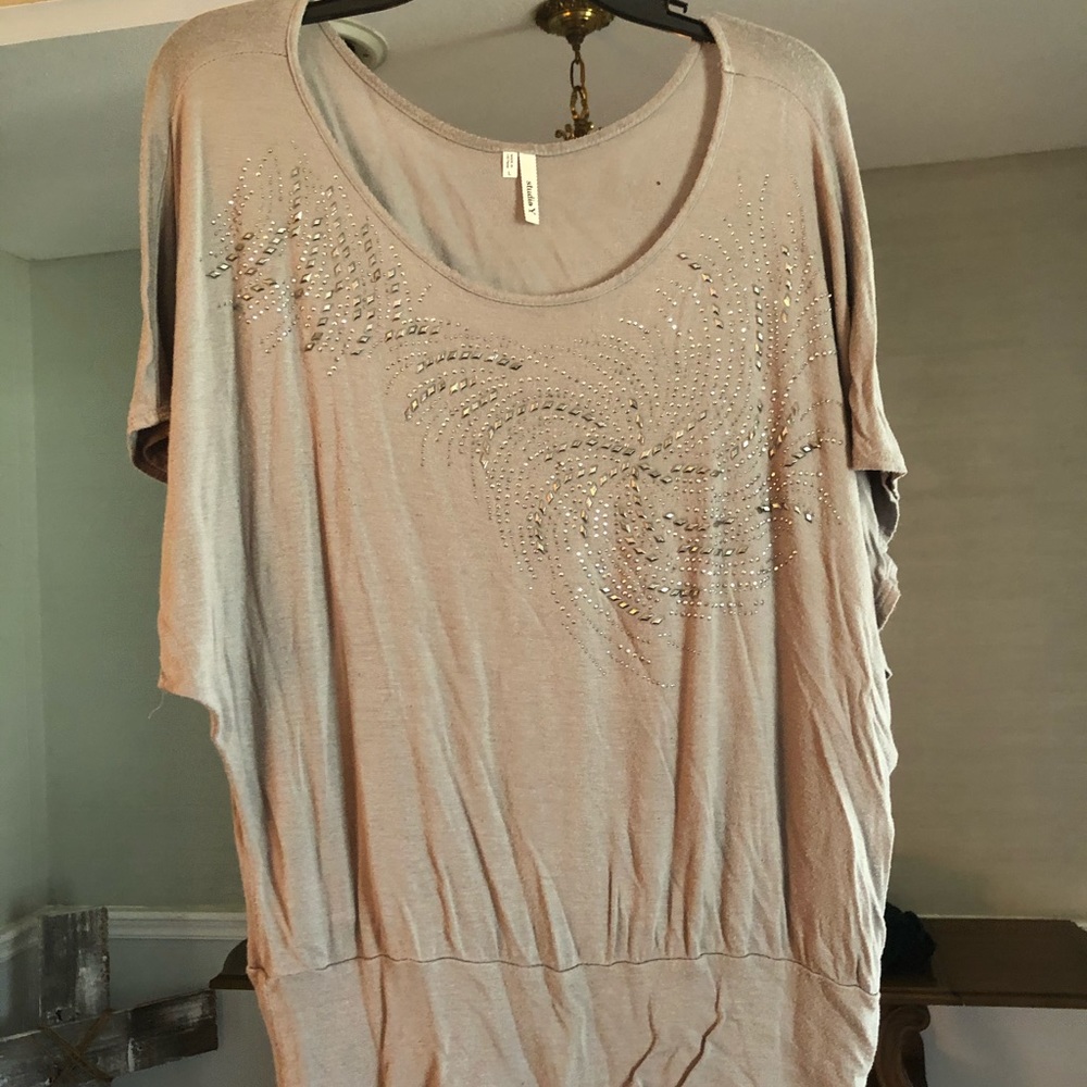 Grey dolman like top